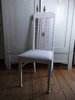 Antiker Stuhl Shabby Chic weiß rosa